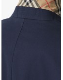 concealed-fastening single-breasted coat