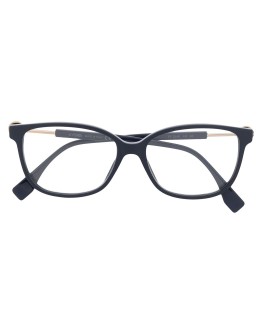 square-frame logo-detail glasses