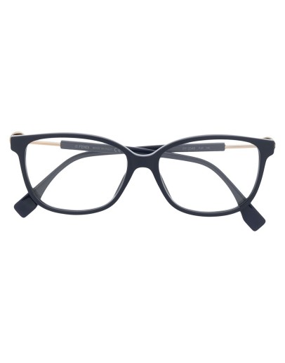square-frame logo-detail glasses