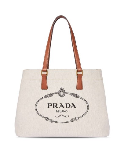 logo print tote bag