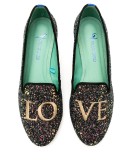 Love glitter loafers
