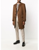single-breasted cashmere coat