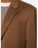 single-breasted cashmere coat