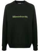 embroidered logo crew neck sweatshirt