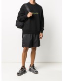 embroidered logo crew neck sweatshirt