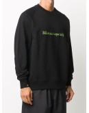 embroidered logo crew neck sweatshirt