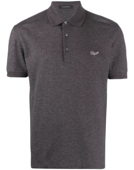 embroidered logo polo shirt