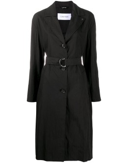 single-breasted trench coat