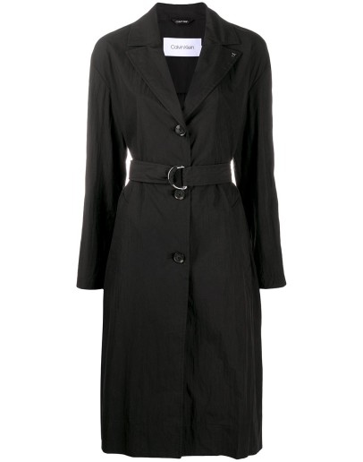 single-breasted trench coat