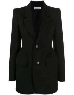 Hourglass single-breasted blazer