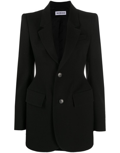 Hourglass single-breasted blazer