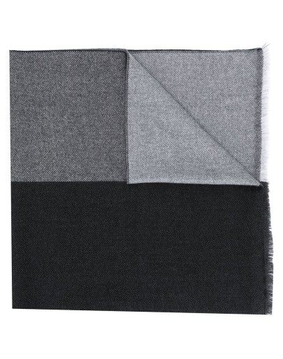 checked knitted scarf