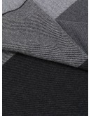 checked knitted scarf