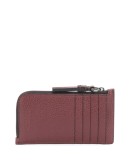 zipped leather cardholder