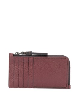 zipped leather cardholder