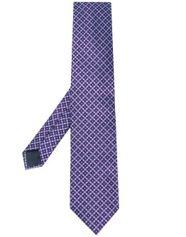 geometric print necktie