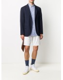 Brooklyn belted cotton shorts