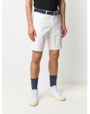 Brooklyn belted cotton shorts