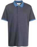 contrast-collar polo shirt