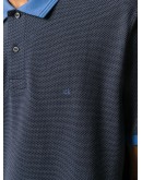contrast-collar polo shirt