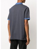 contrast-collar polo shirt