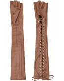 Mano long leather gloves