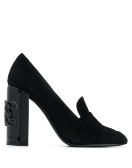 110mm logo-plaque block pumps