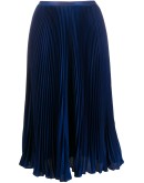 pleated mid skirt