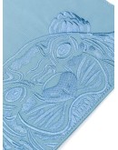 embroidered-motif clutch