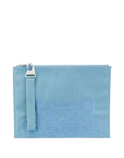 embroidered-motif clutch
