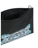 embroidered tiger clutch