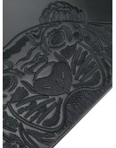 Tiger embroidered zipped clutch