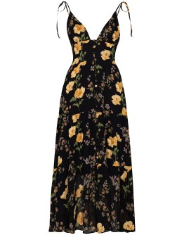 Jaden floral-print midi dress