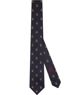 Double G Crown pattern tie