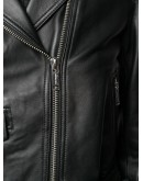 zip-up biker jacket