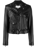 zip-up biker jacket