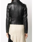 zip-up biker jacket