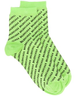 all-over logo knitted socks