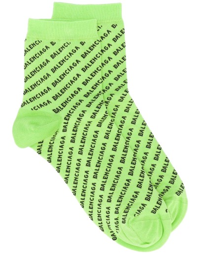 all-over logo knitted socks