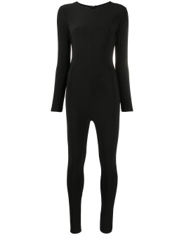 fitted silhouette jumpsuit