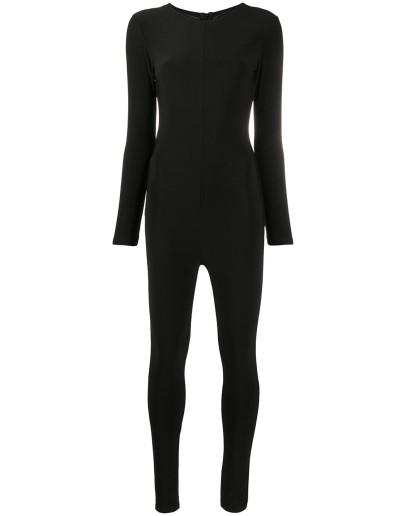 fitted silhouette jumpsuit