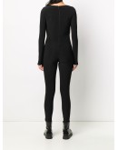 fitted silhouette jumpsuit
