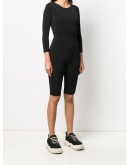 long-sleeve fitted jumpsuit