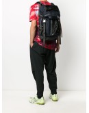 buckled multi-pocket backpack