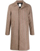 check single-breasted coat