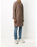 check single-breasted coat