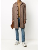 check single-breasted coat