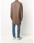 check single-breasted coat