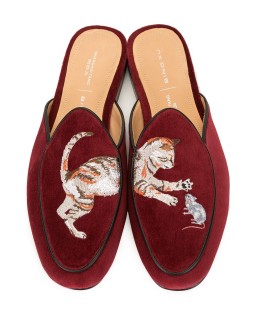 x Bing Xu embroidered loafer mules