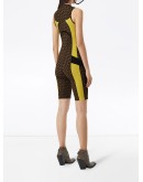 colour block Monogram print unitard